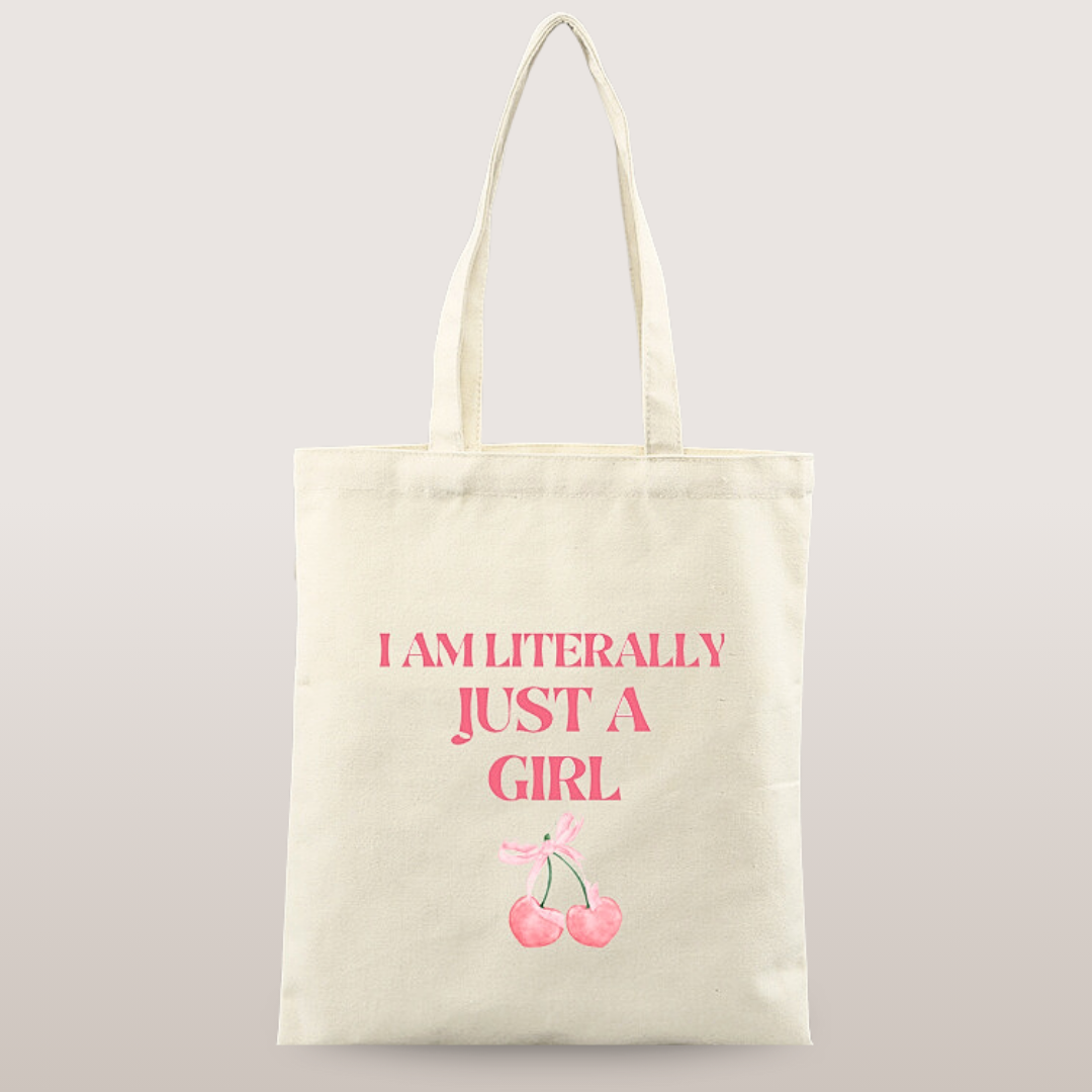 Just A Girl Tote Bag CHIC SHOP