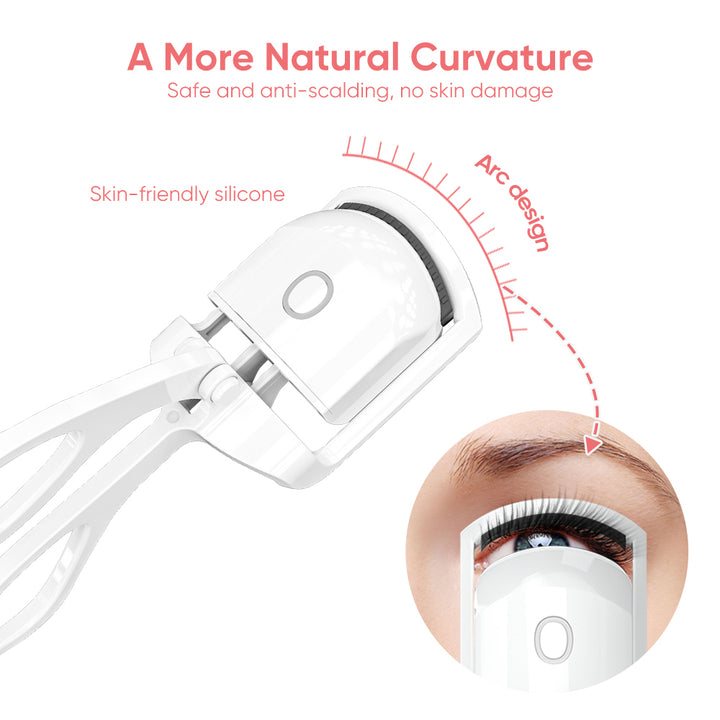 Heated eyelash curler