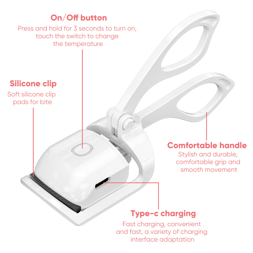 Heated eyelash curler