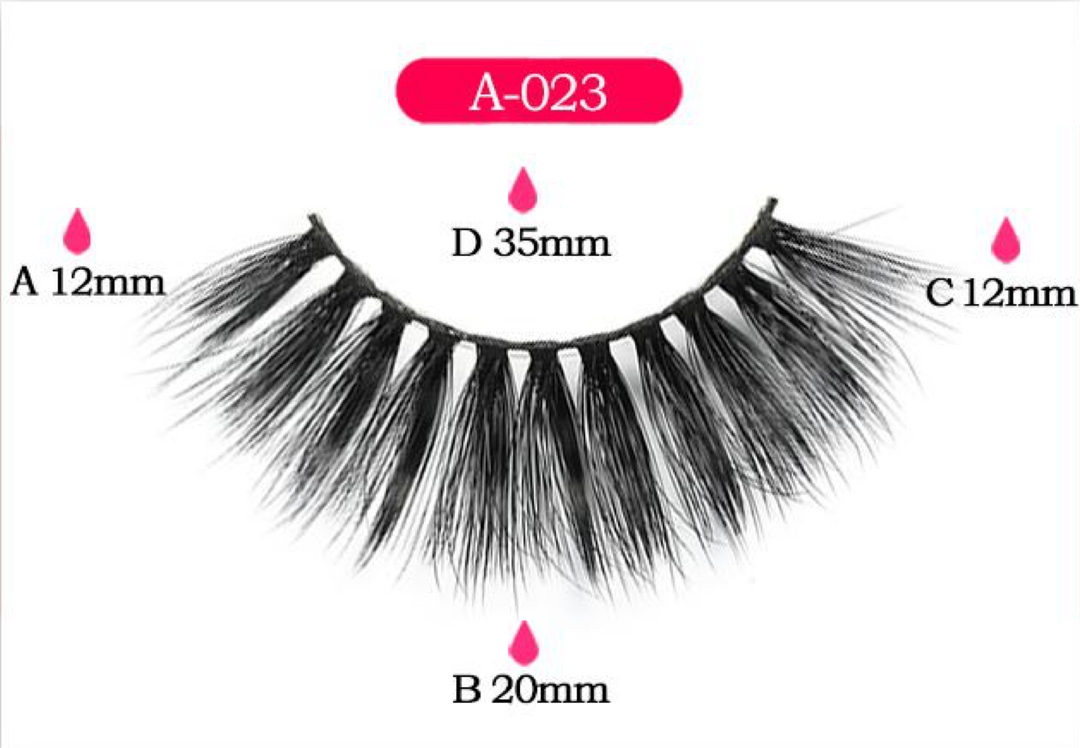 Eyelash set with glue